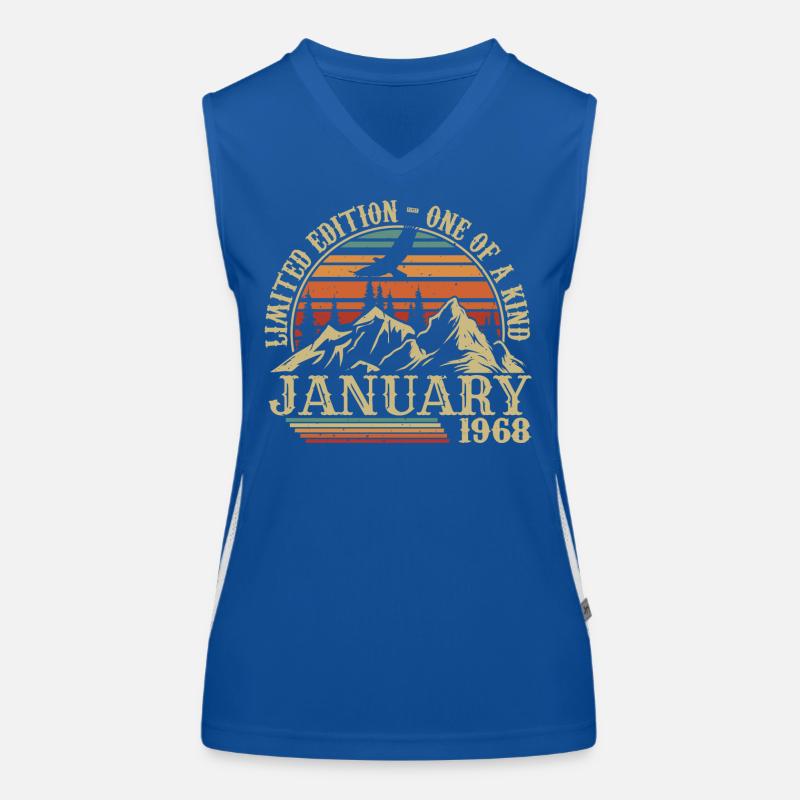 January 1968 - January 1968 Birthday Gift Women's Functional Contrast Tank Top