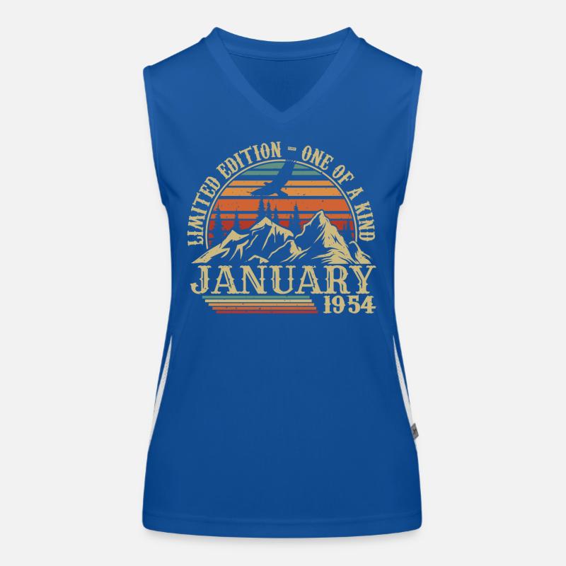 Januar 1954 - Januar 1954 Geburtstagsgeschenk Funktionelles Kontrast-Tank Top für Frauen