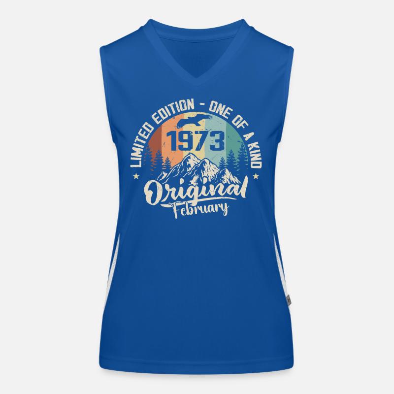 Februar 1973 - Geschenk Februar 1973 Funktionelles Kontrast-Tank Top für Frauen