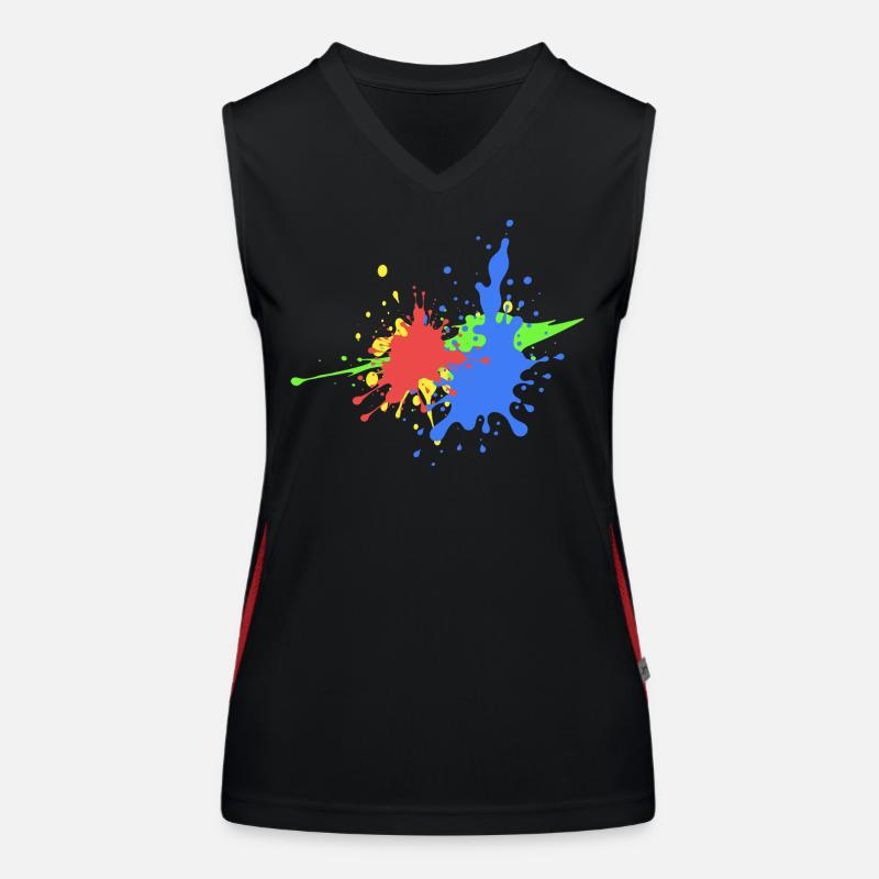 Buntes Graffiti Design Trend Funktionelles Kontrast-Tank Top für Frauen