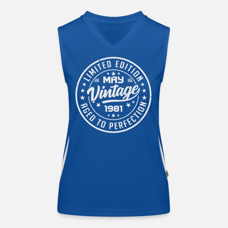 Mai 1981 Geburtstag - Mai 1981 Geschenkidee Funktionelles Kontrast-Tank Top für Frauen