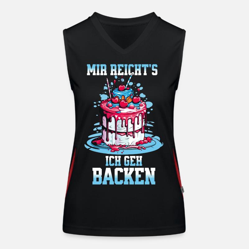 Baking Baker Baking Queen Baking Fairy Cake Cake Women's Functional Contrast Tank Top