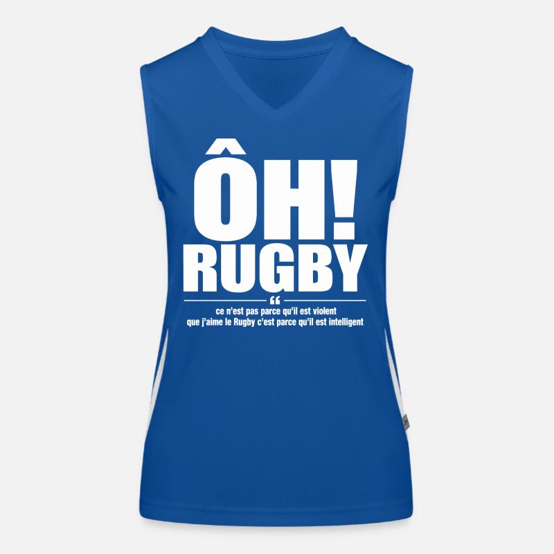 rugby intelligent Débardeur respirant contrasté Femme
