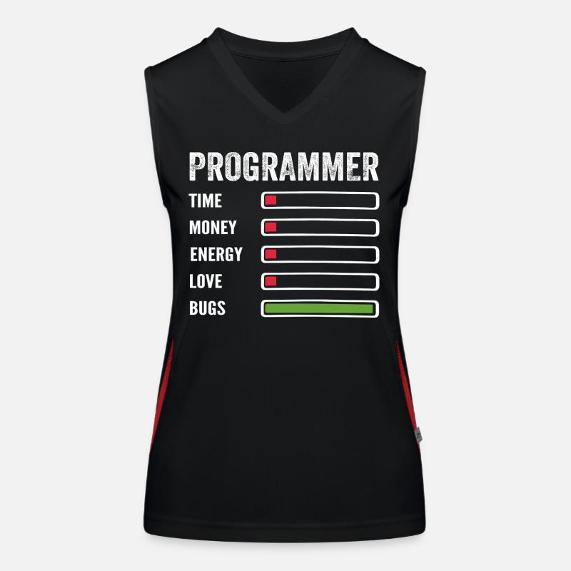 Entwickler Humor Programmierer Programmierer Programmierer Funktionelles Kontrast-Tank Top für Frauen