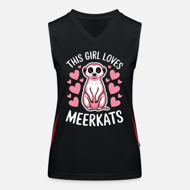 Erdmännchen Spruch Lustiges Erdmännchen Geschenk Funktionelles Kontrast-Tank Top für Frauen