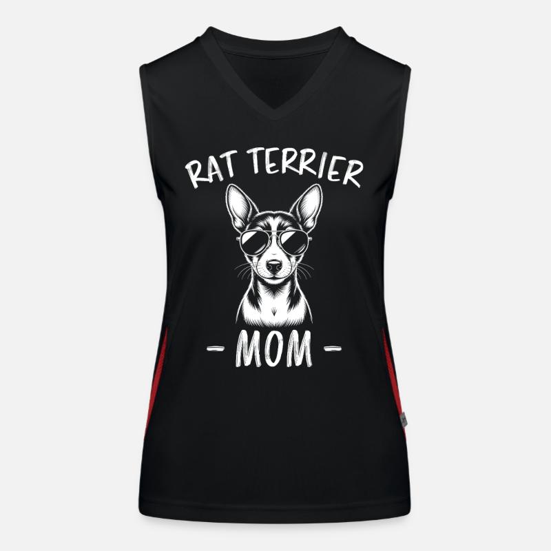 Rat Terrier Saying Funny Rat Terrier Gift Women's Functional Contrast Tank Top