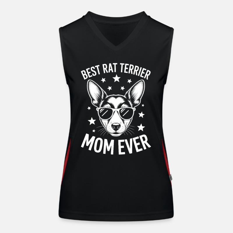 Rat Terrier Saying Funny Rat Terrier Gift Women's Functional Contrast Tank Top