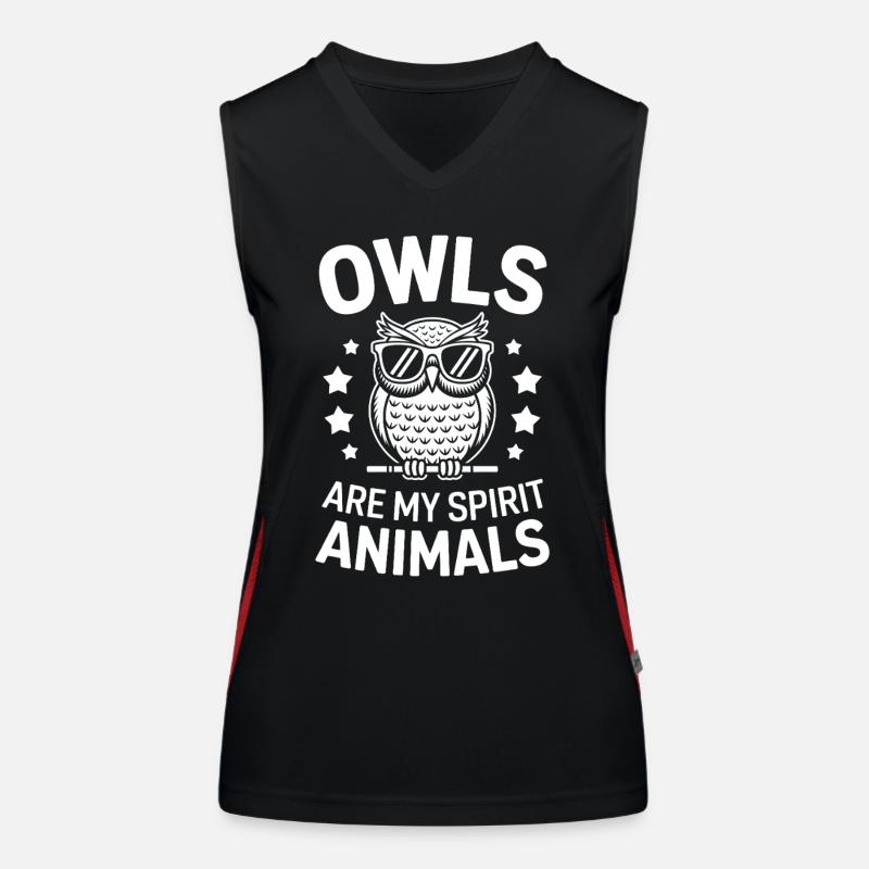 Eule Spruch Eulen Lustiges Eulen Geschenk Funktionelles Kontrast-Tank Top für Frauen