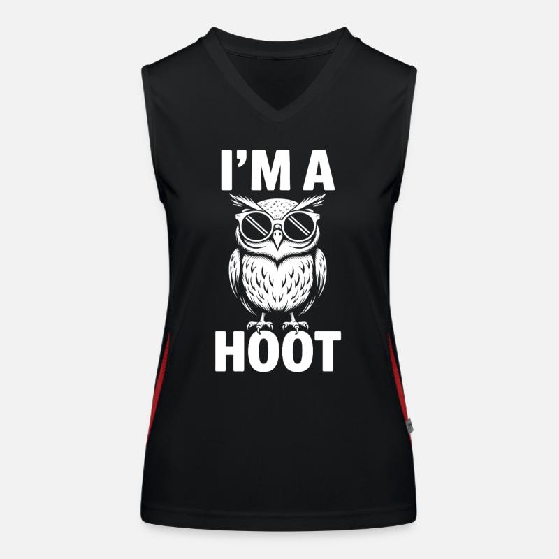 Eule Spruch Eulen Lustiges Eulen Geschenk Funktionelles Kontrast-Tank Top für Frauen