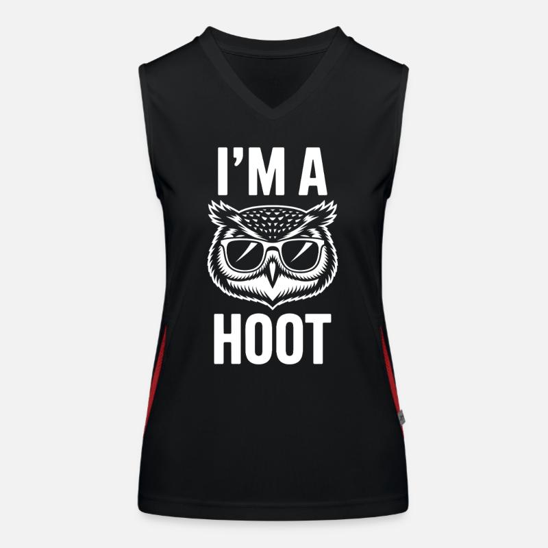 Eule Spruch Eulen Lustiges Eulen Geschenk Funktionelles Kontrast-Tank Top für Frauen