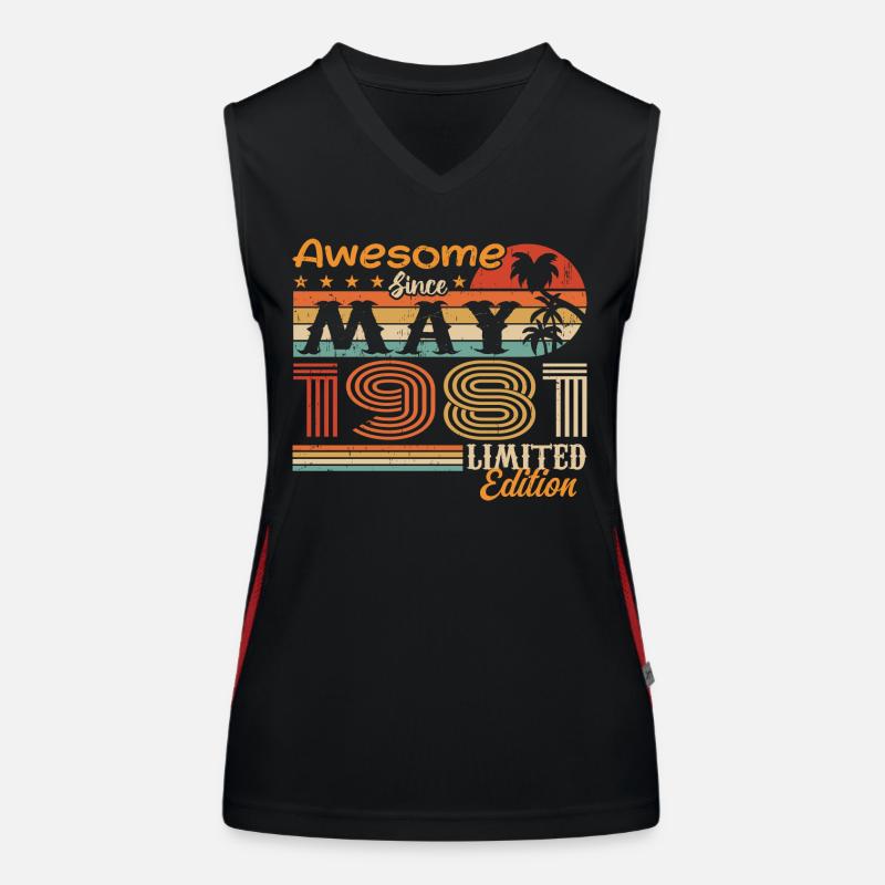 May 1981 - Year 1981 Jubilee - May 1981 Women's Functional Contrast Tank Top