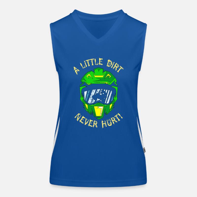 Quadfahrer Helm Funktionelles Kontrast-Tank Top für Frauen