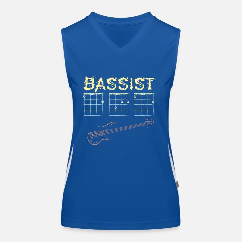 Papa guitare basse Débardeur respirant contrasté Femme