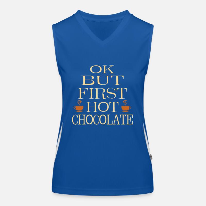 Chocolat chaud Débardeur respirant contrasté Femme