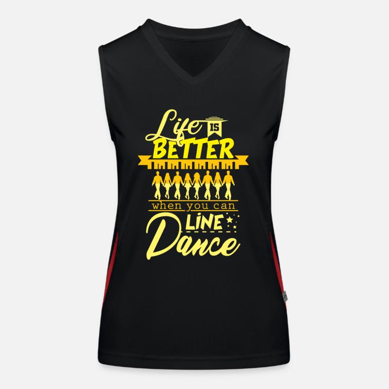 Linedance Funktionelles Kontrast-Tank Top für Frauen
