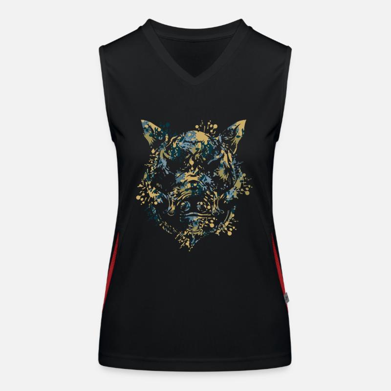 Wildschweinkopf Funktionelles Kontrast-Tank Top für Frauen