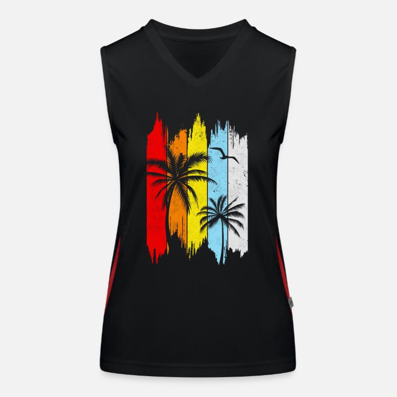 Summer Retro Women's Functional Contrast Tank Top