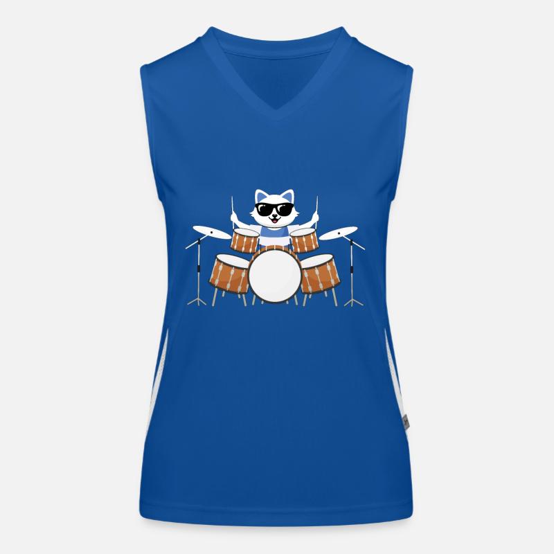 Cat drums Women's Functional Contrast Tank Top
