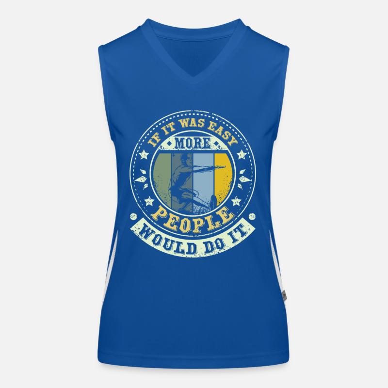 More people would do it Calisthenics Funktionelles Kontrast-Tank Top für Frauen