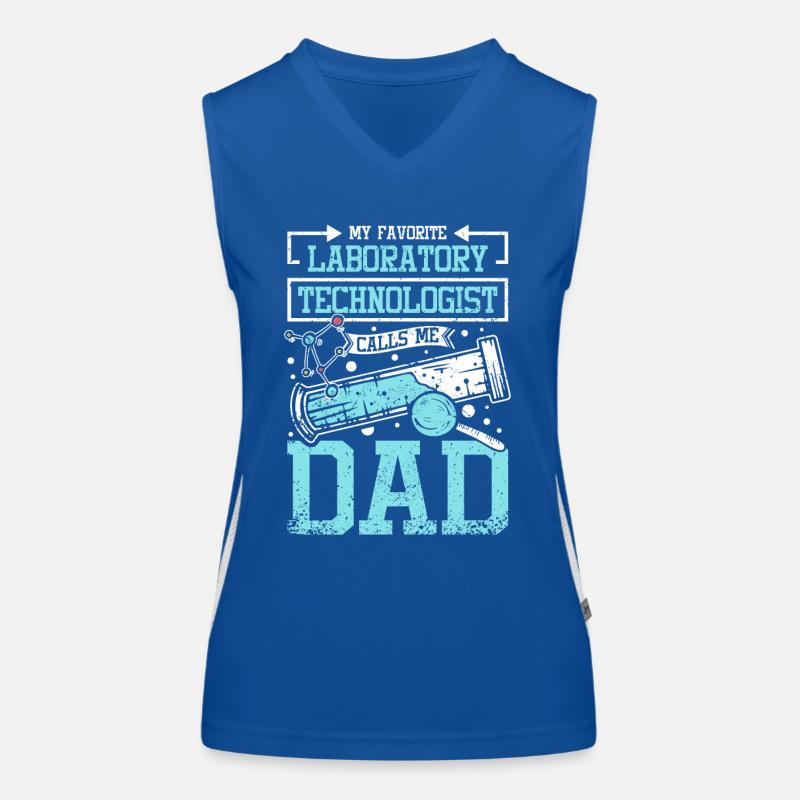 My favorite laboratory technologist calls me dad Funktionelles Kontrast-Tank Top für Frauen