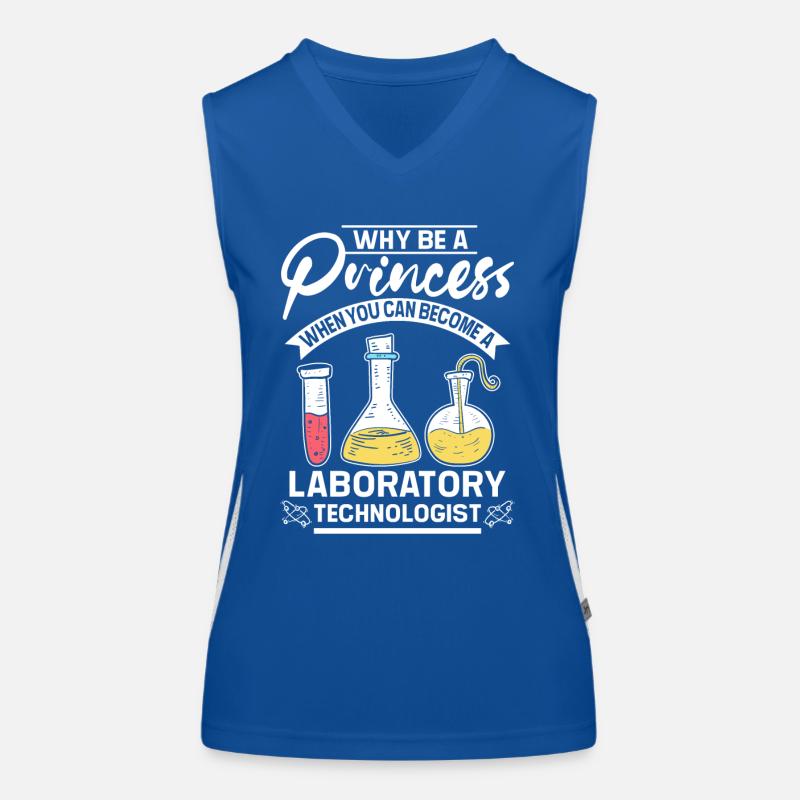 Why be a princes laboratory technologist Funktionelles Kontrast-Tank Top für Frauen