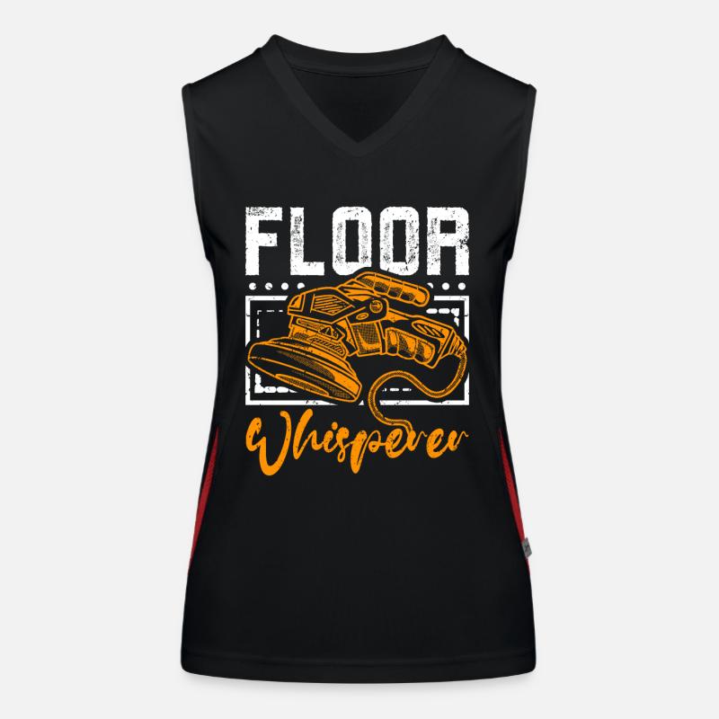Flooring installer floor whisperer Women's Functional Contrast Tank Top