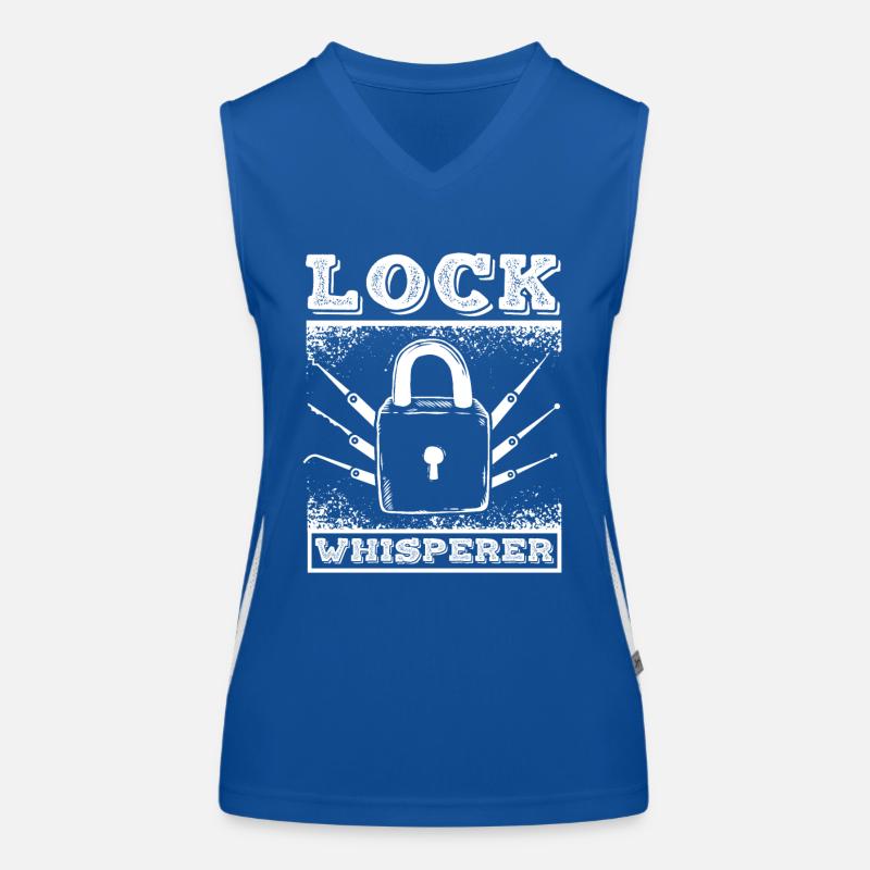 Lock whisperer locksmith Women's Functional Contrast Tank Top
