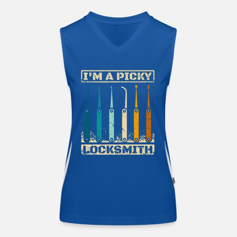Je suis un serrurier difficile Débardeur respirant contrasté Femme
