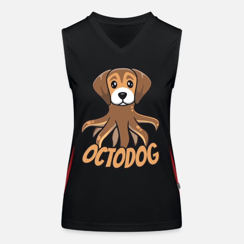 Octodog Octopus Chien Mignon Animal de compagnie Débardeur respirant contrasté Femme