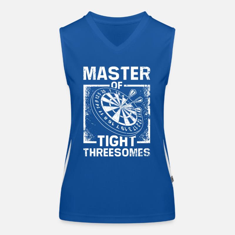Master of tight threesomes Funktionelles Kontrast-Tank Top für Frauen