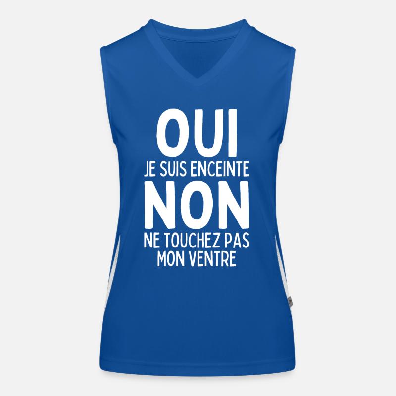 Je Suis Enceinte Annonce Grossesse Future Maman Débardeur respirant contrasté Femme