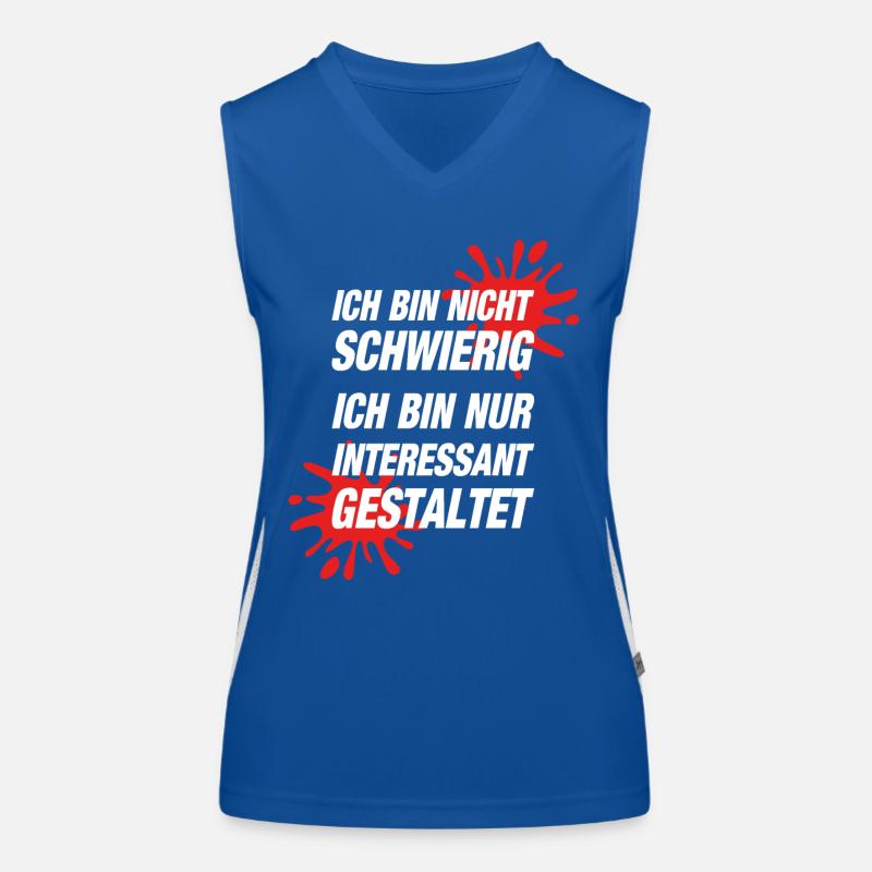 Ich Bin Nicht Schwierig Funktionelles Kontrast-Tank Top für Frauen