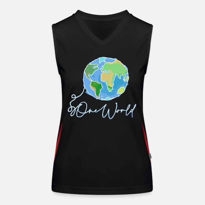 World Women's Functional Contrast Tank Top