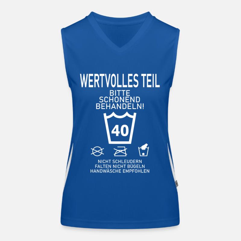 SCHONEND BEHANDELN Geschenk 40. Geburtstag Funktionelles Kontrast-Tank Top für Frauen