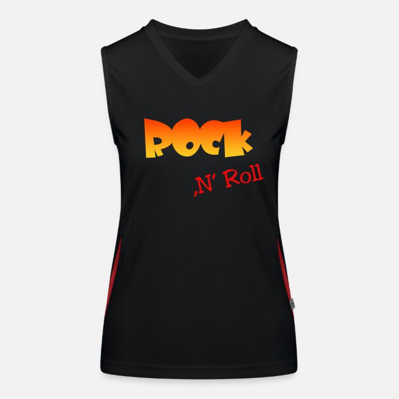 Rock n Roll Funktionelles Kontrast-Tank Top für Frauen