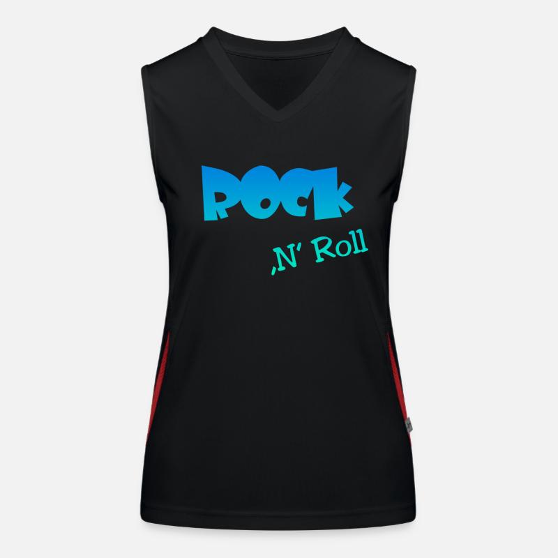 Rock n Roll Funktionelles Kontrast-Tank Top für Frauen