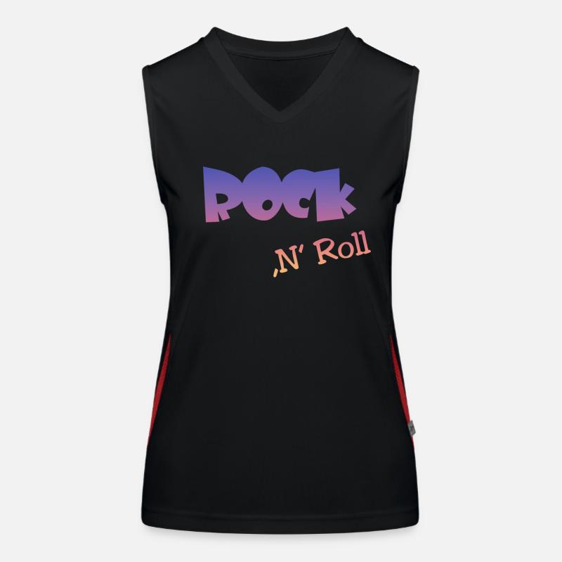 Rock n Roll Funktionelles Kontrast-Tank Top für Frauen