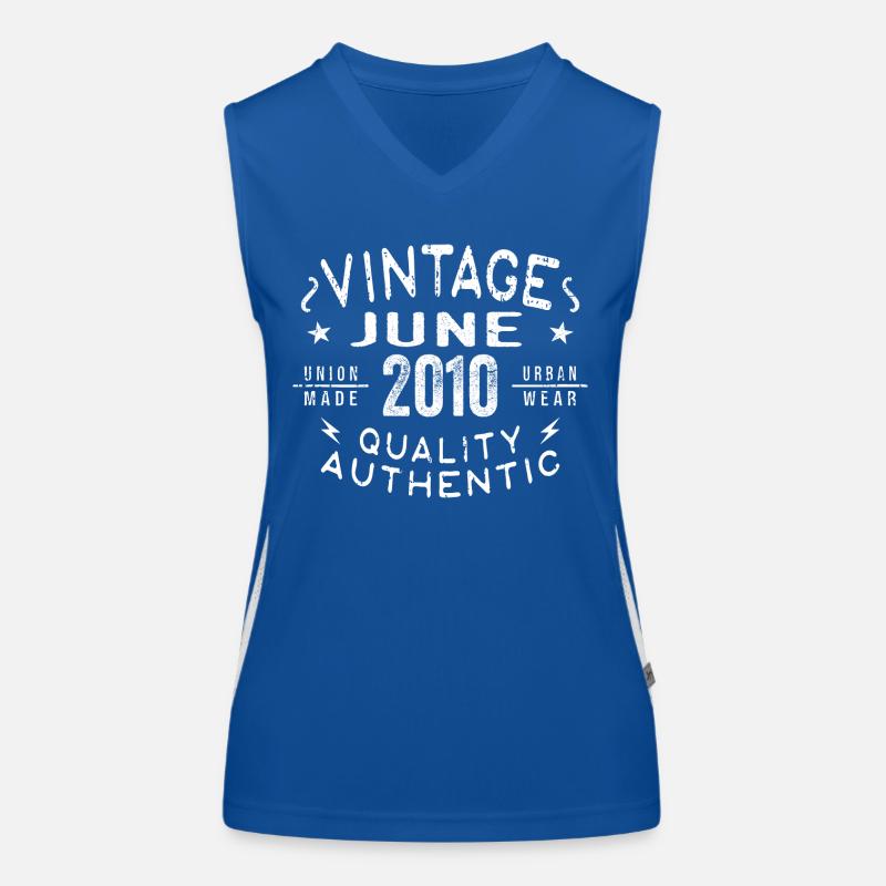 2010 Juni 2010 Jahrestag Juni 2010 Juni Geburtstag Funktionelles Kontrast-Tank Top für Frauen
