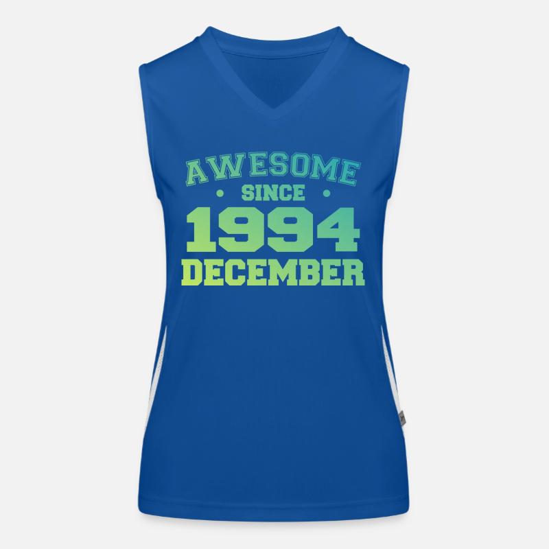 Anniversaire Décembre 1994 - Cadeau Decembre 1994 Débardeur respirant contrasté Femme