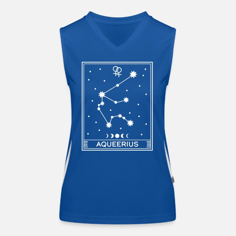 Aqueerius Lesbian Women's Functional Contrast Tank Top