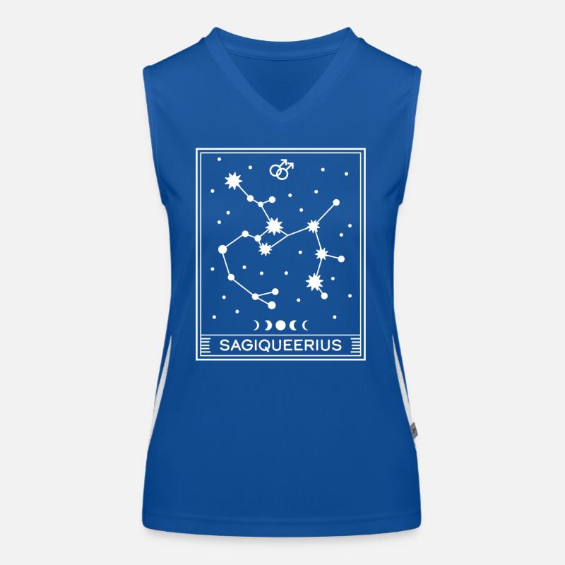 Sagiqueerius-Rüde Funktionelles Kontrast-Tank Top für Frauen