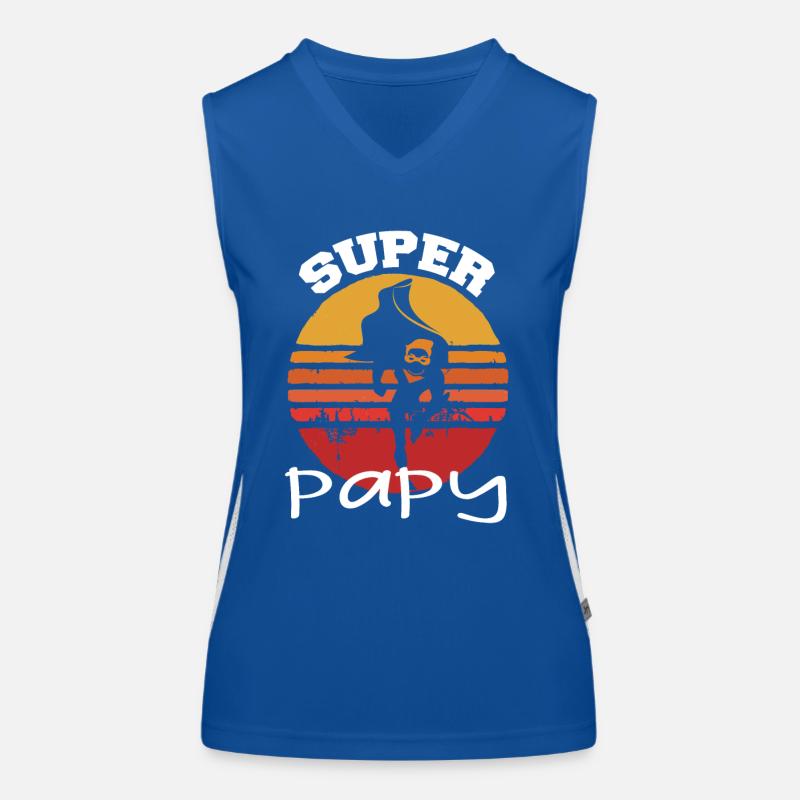Super papy Débardeur respirant contrasté Femme