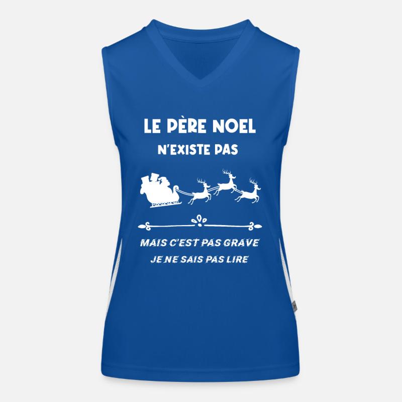 Le Père Noël n’existe pas Débardeur respirant contrasté Femme