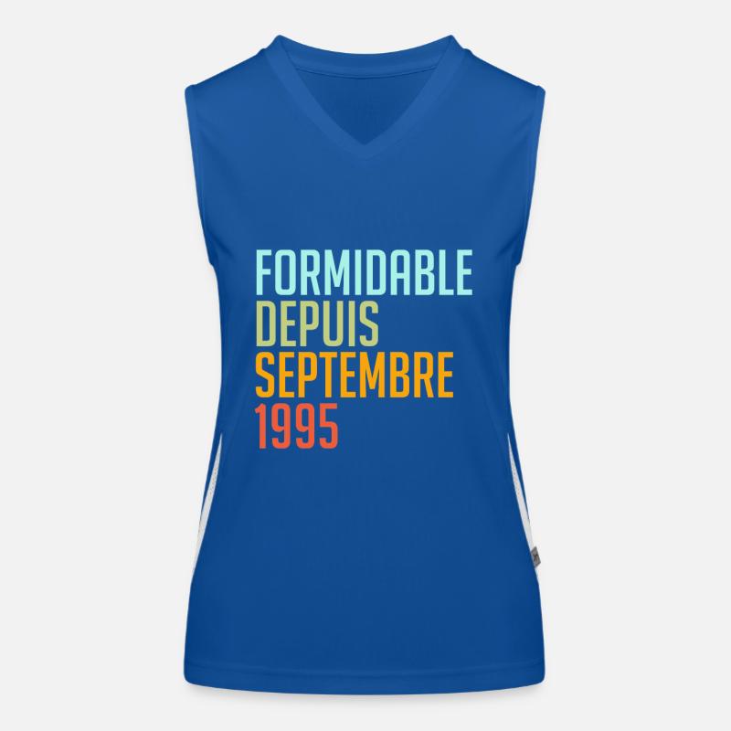 formidable depuis septembre 1995 Débardeur respirant contrasté Femme