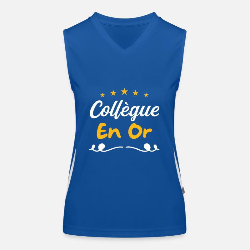 Collegue en or Débardeur respirant contrasté Femme