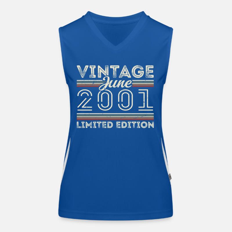 Juni 2001 Juni Geburtstagsgeschenk Juni 2001 Funktionelles Kontrast-Tank Top für Frauen