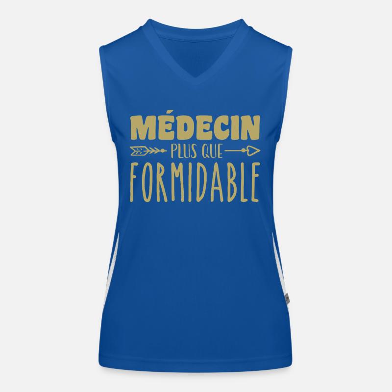 Médecin plus que formidable Débardeur respirant contrasté Femme