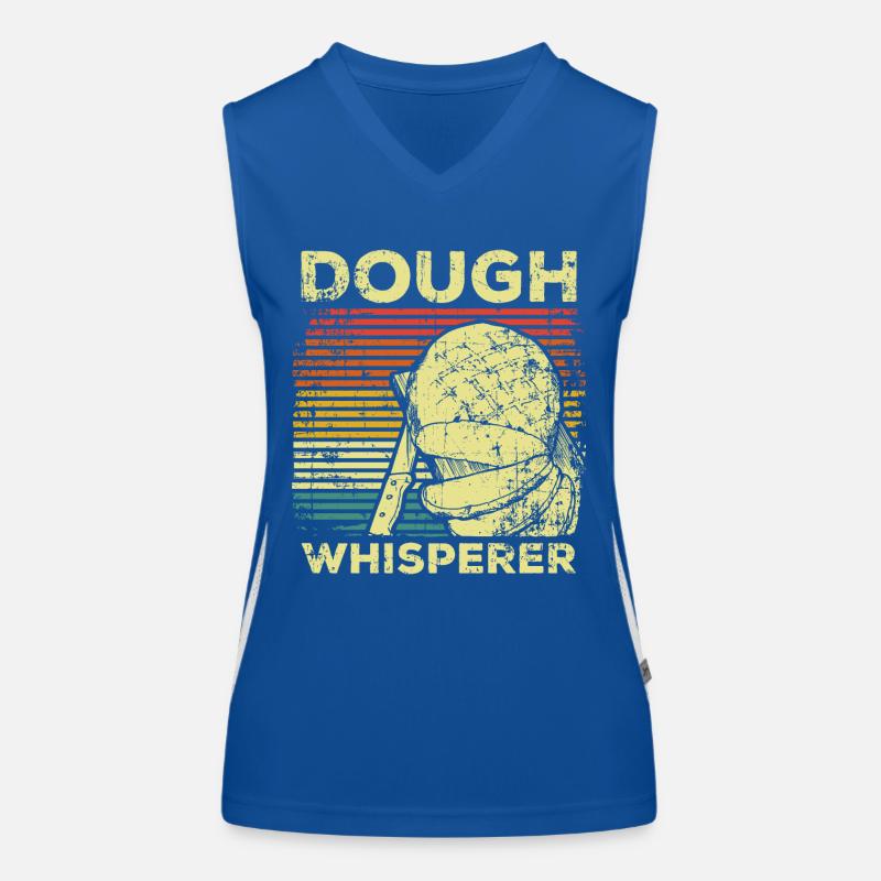 Baker dough bread bake Women's Functional Contrast Tank Top