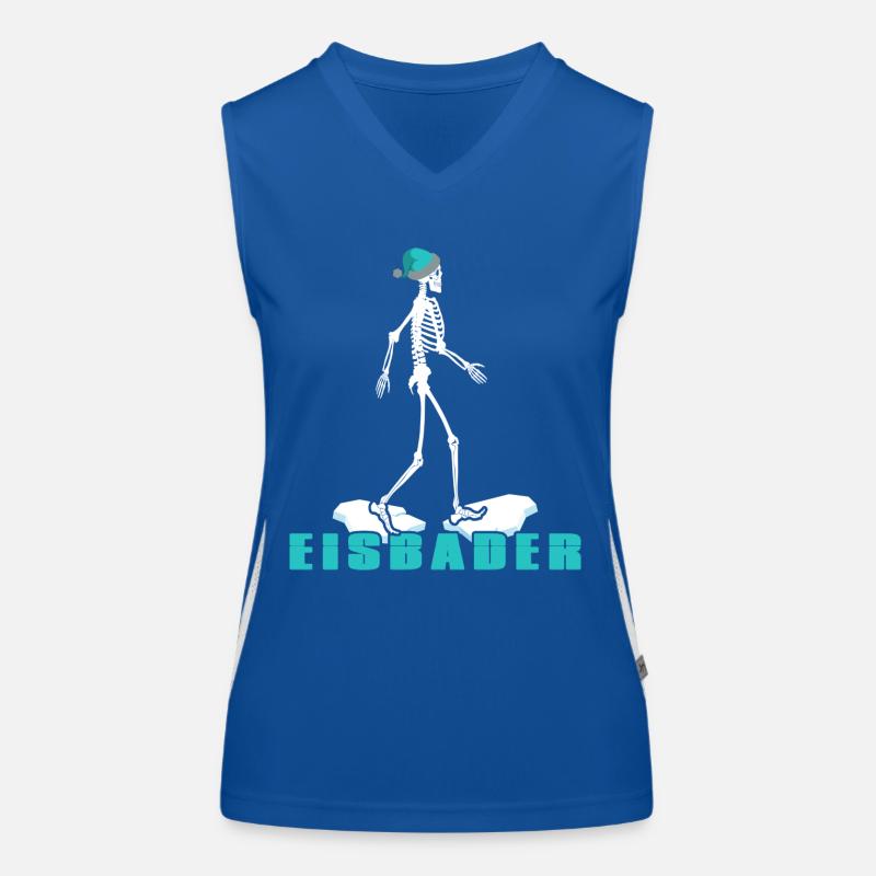 Eisbader Winterschwimmen am Eisloch Puddelmütze Funktionelles Kontrast-Tank Top für Frauen