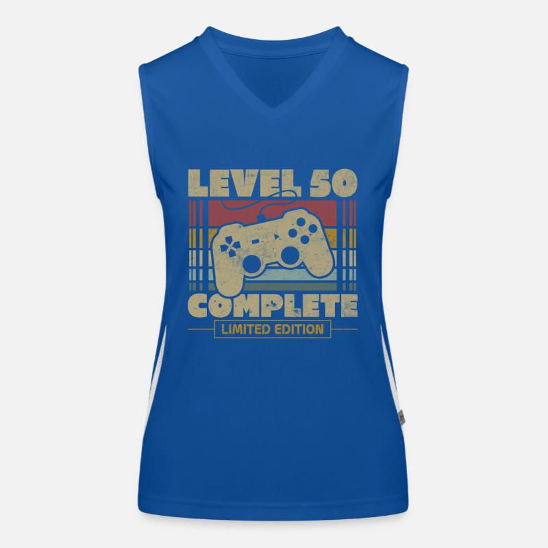 Level 50 abgeschlossen Funktionelles Kontrast-Tank Top für Frauen